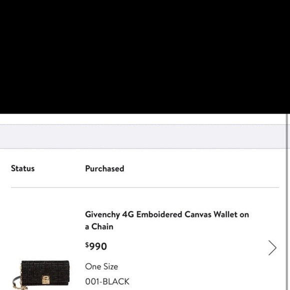 Givenchy 4G Embroidered Canvas Wallet on a chain - Picture 5 of 6